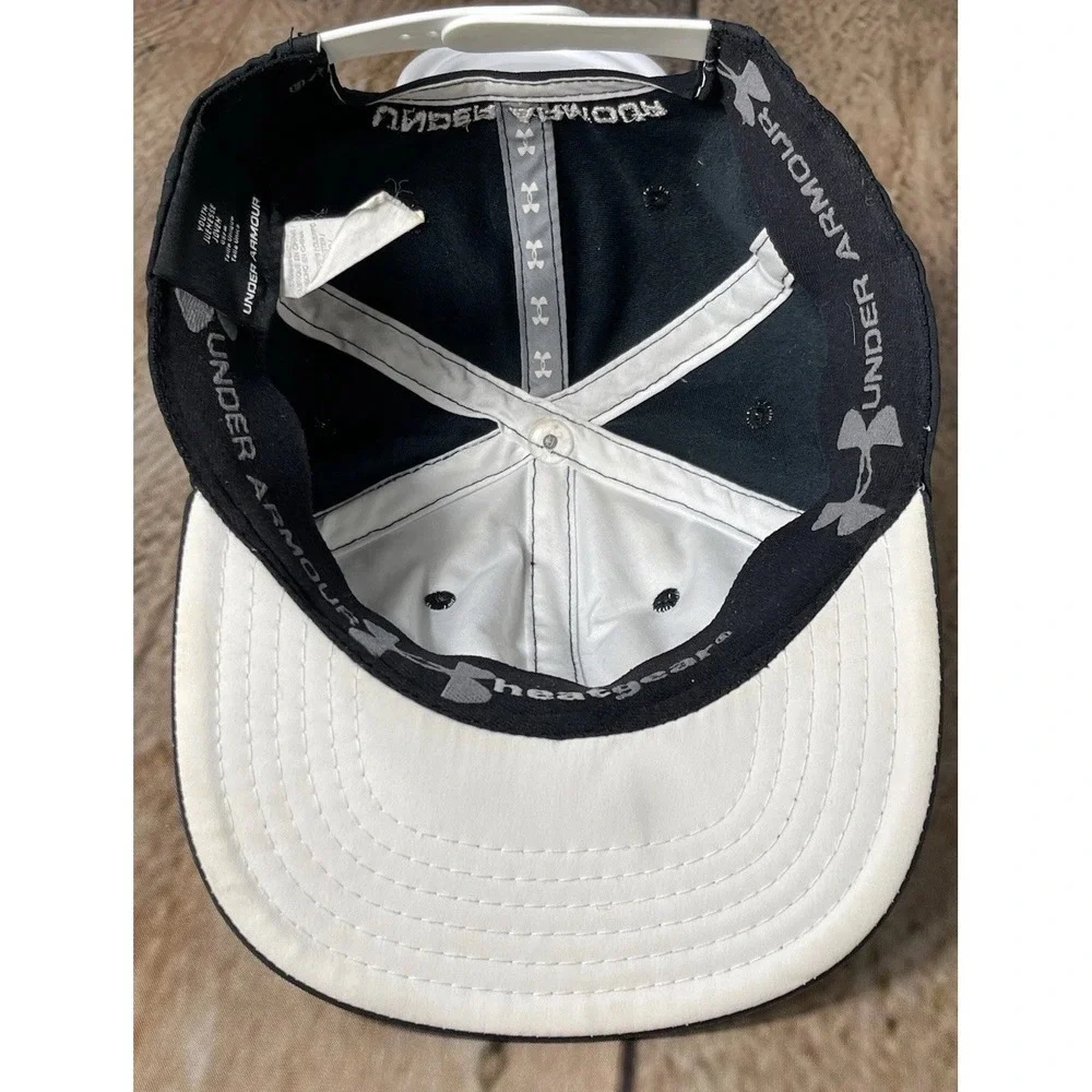 Under Armour Hat Cap Snap Back‎ Youth One Size Black Athletic Big Logo Sport
